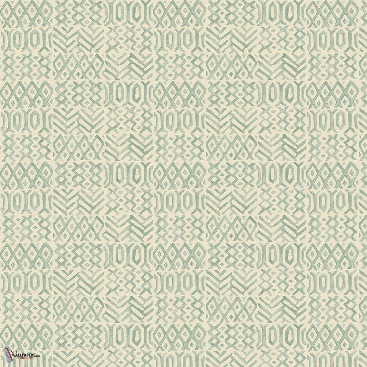 Chimneys behang-GP&J Baker-Aqua-Rol-Selected Wallpapers-Interiors
