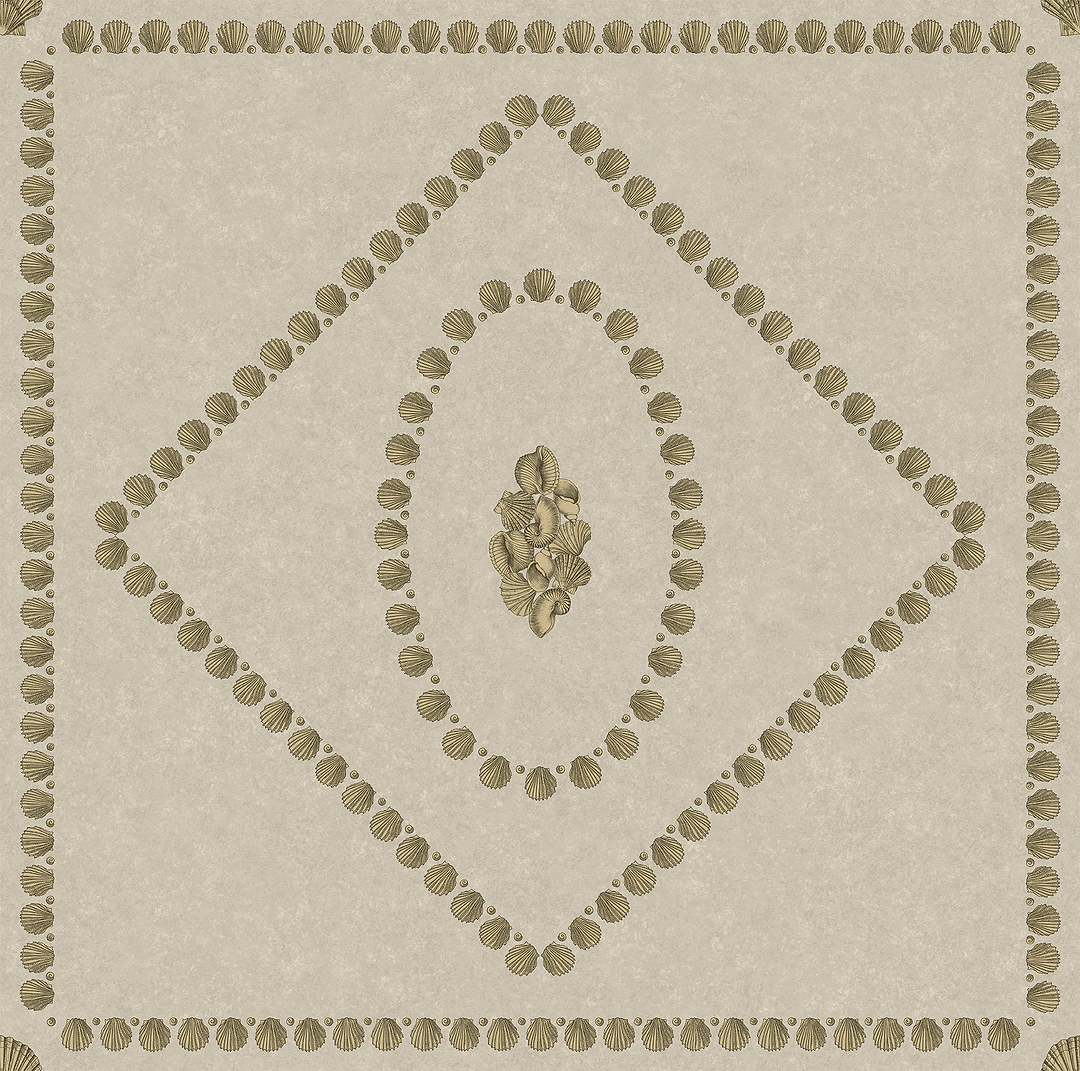 Conchiglie-behang-Tapete-Cole & Son-Gold on Stone-Rol-123/5025-Selected Wallpapers