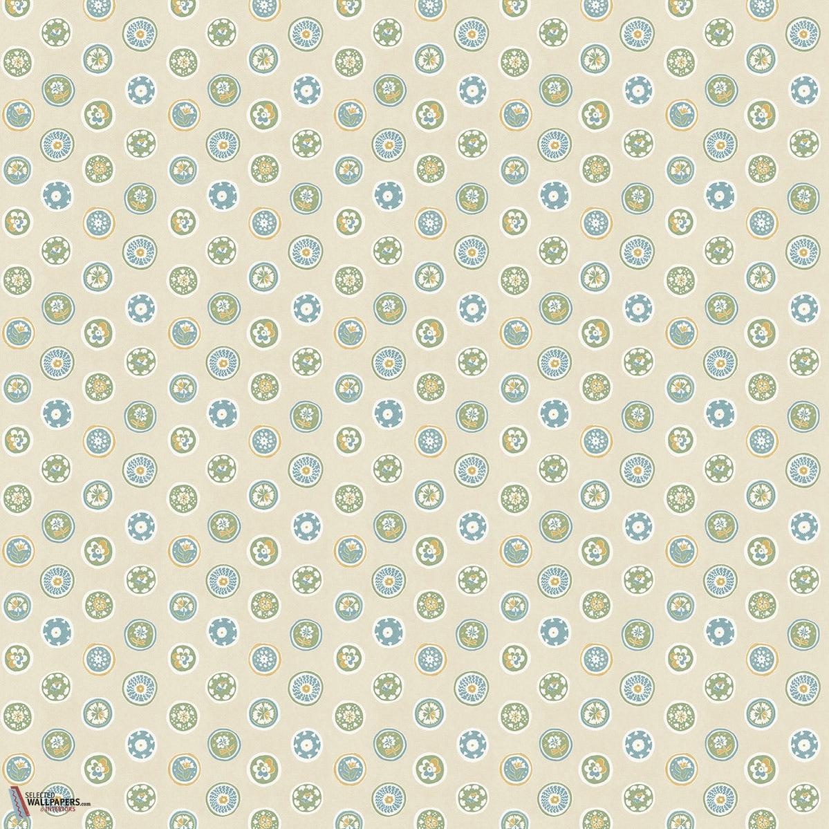 Court buttons behang-GP&J Baker-Blue/green-Rol-Selected Wallpapers-Interiors