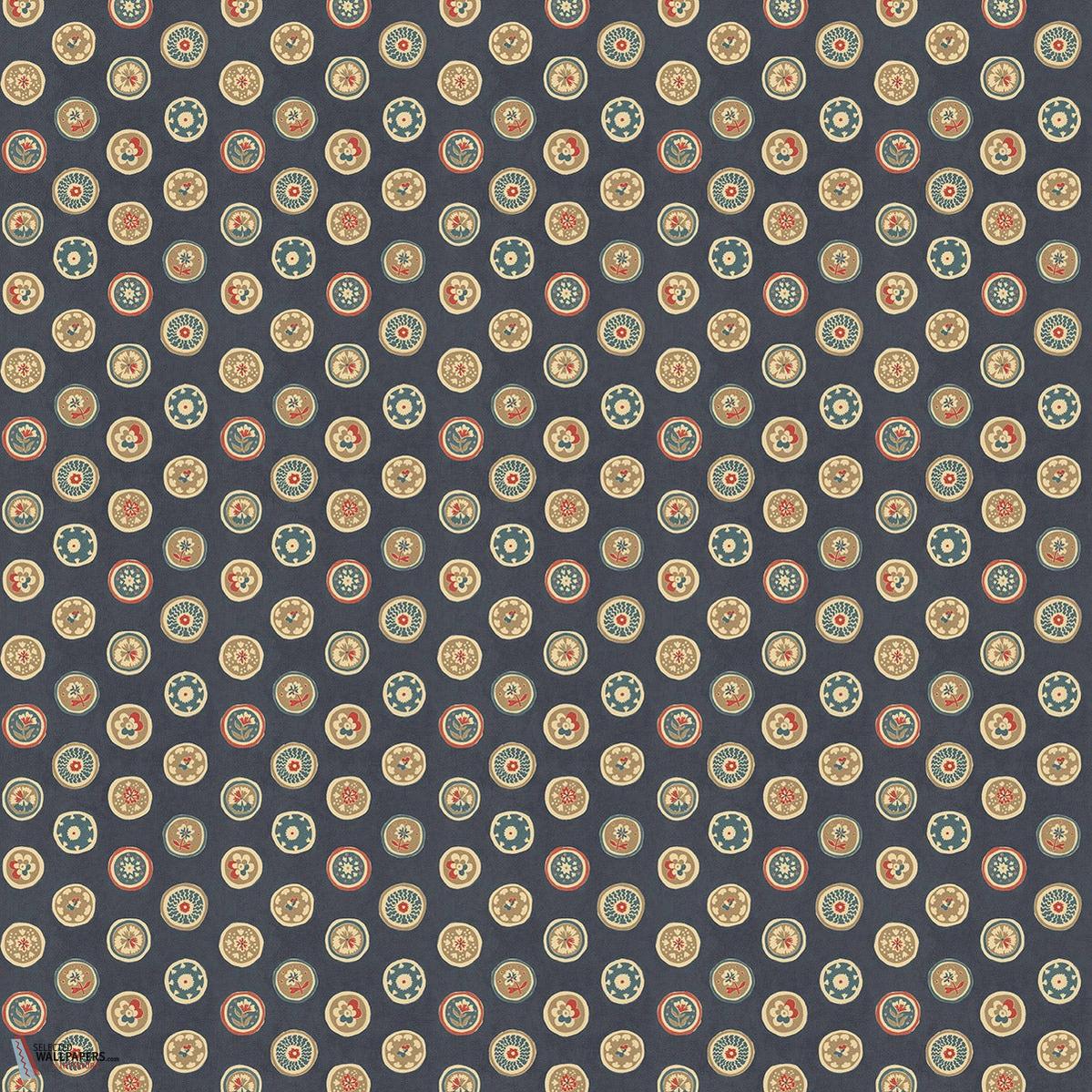Court buttons behang-GP&J Baker-Indigo-Rol-Selected Wallpapers-Interiors