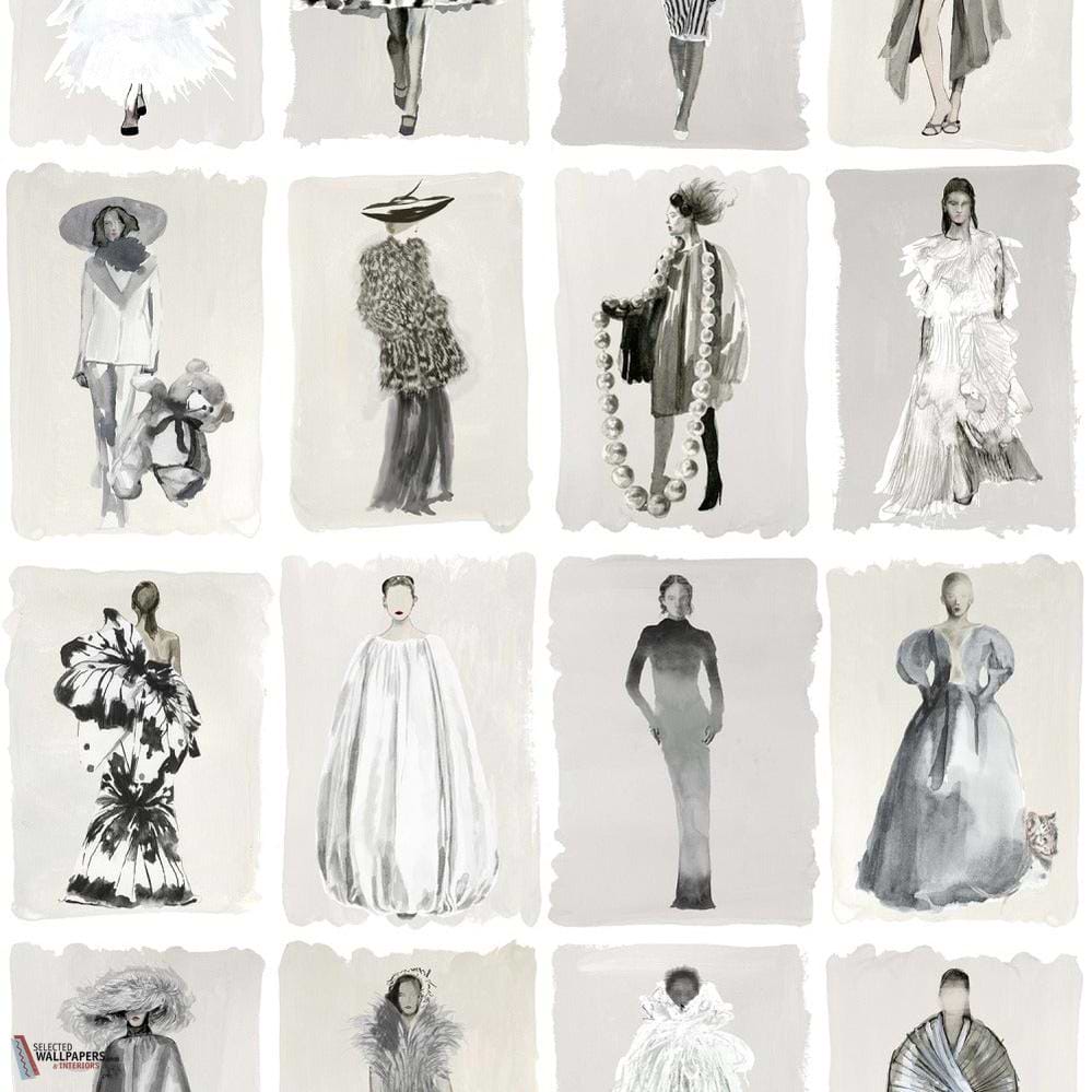 Couture Carousel behang-Cole & Son-Monochrome pearl-Rol-Selected Wallpapers-Interiors