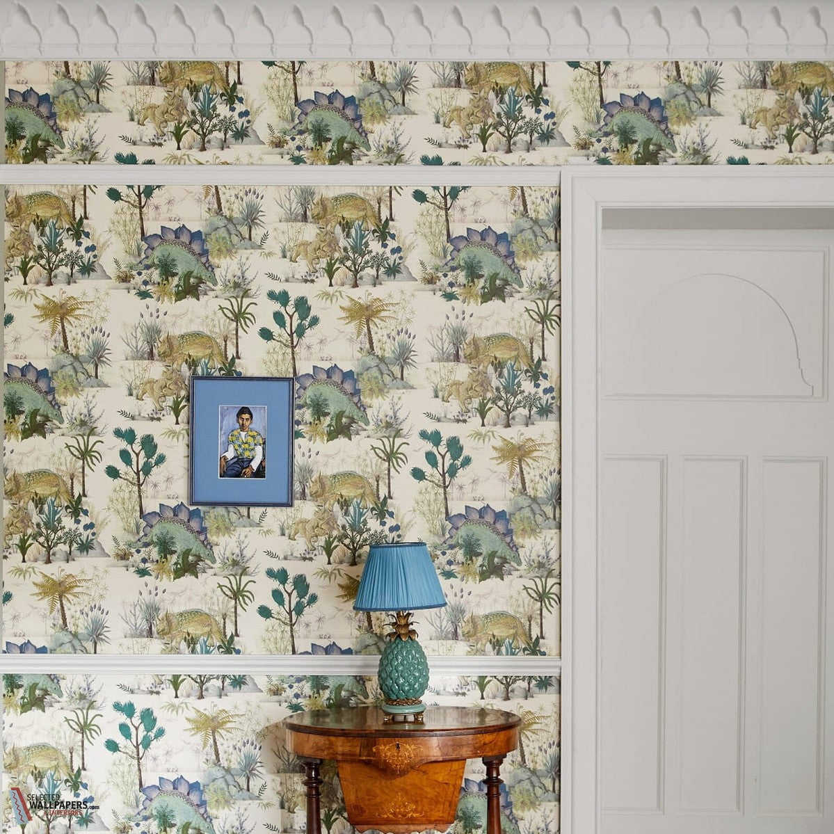 Dinosauria behang-House of Hackney-wallpaper-tapete-Selected-Wallpapers-Interiors