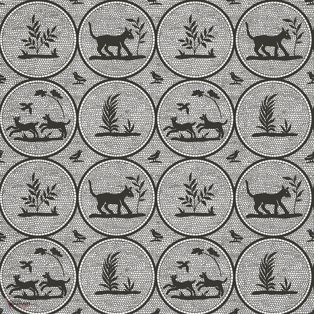 Dooley behang-Thibaut-Black-Rol-Selected Wallpapers-Interiors