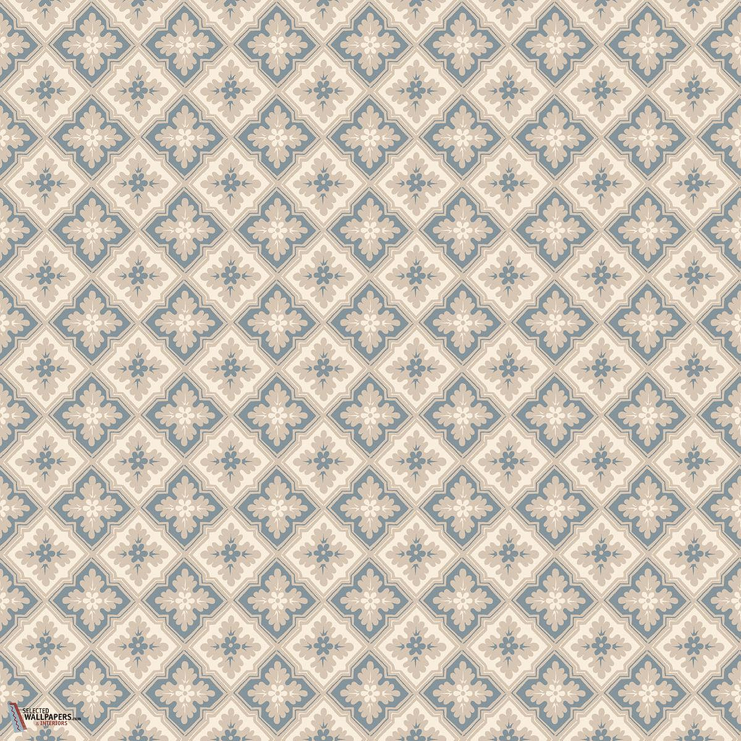 Edvin behang-Sandberg-Indigo blue-Rol-Selected Wallpapers-Interiors