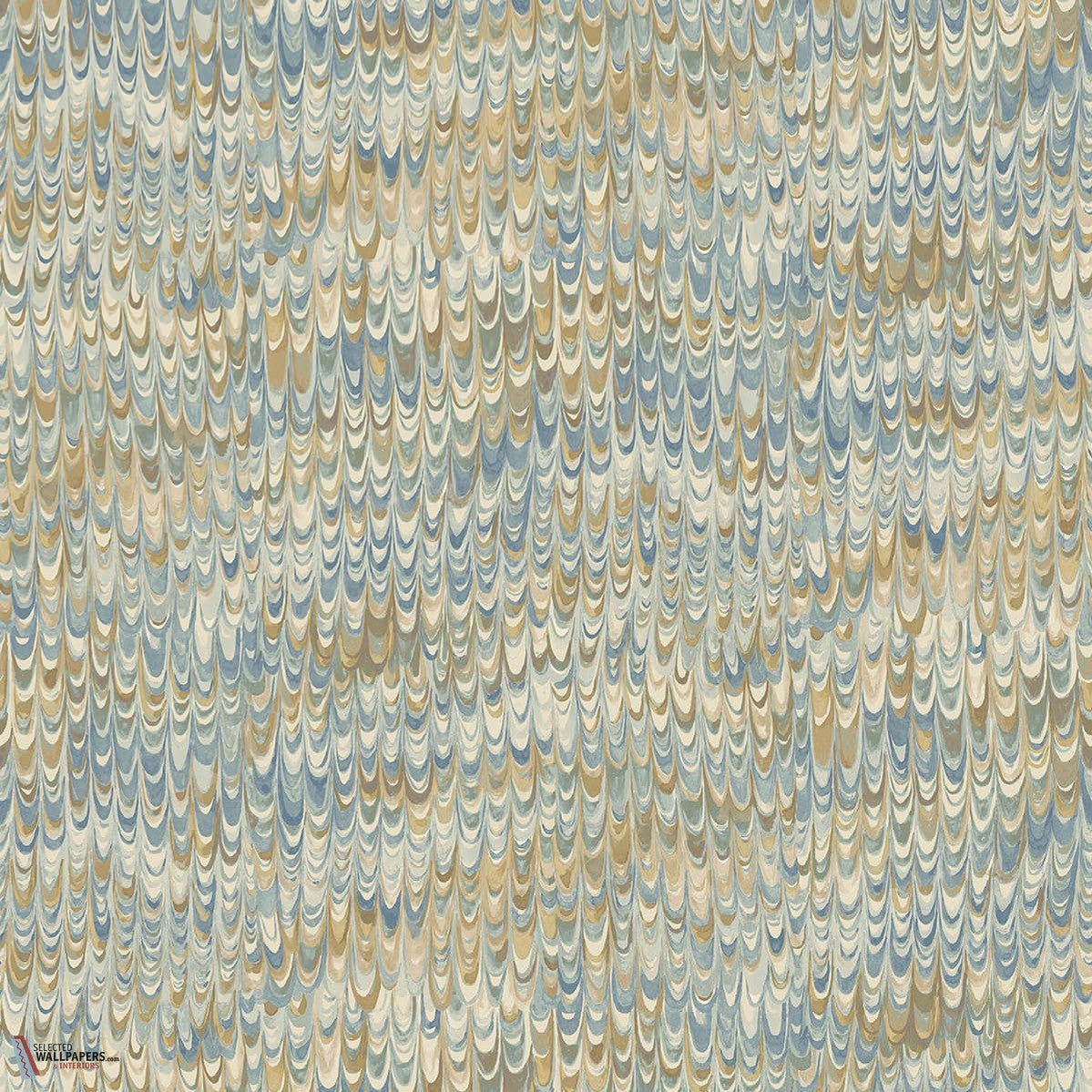 End Paper behang-Mulberry-wallpaper-tapete-Blue/Sand-Rol-Selected-Wallpapers-Interiors