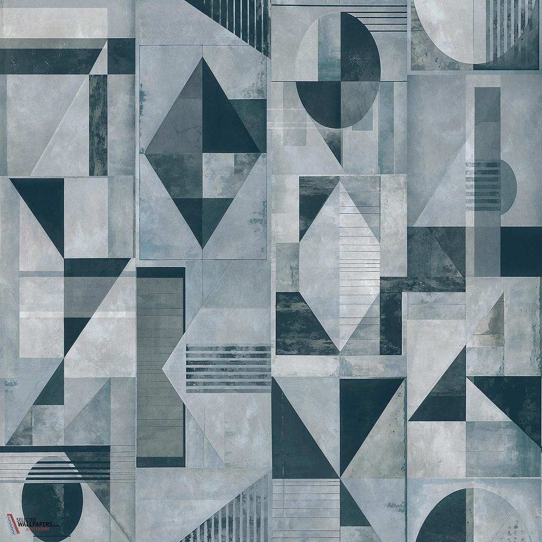 Galaxy Mural behang-Thibaut-Graphite and mineral-Set-Selected Wallpapers-Interiors