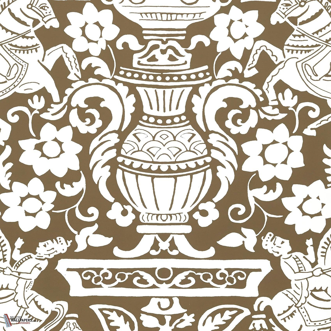 Galway behang-Thibaut-Brown-Rol-Selected Wallpapers-Interiors
