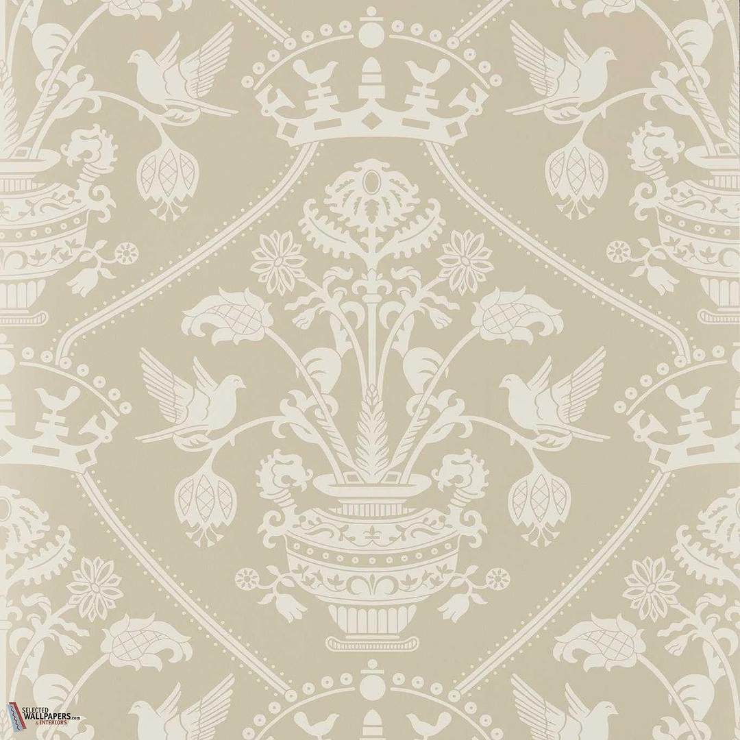 Highgrove damask behang-Sanderson-Gritston-Rol-Selected Wallpapers-Interiors