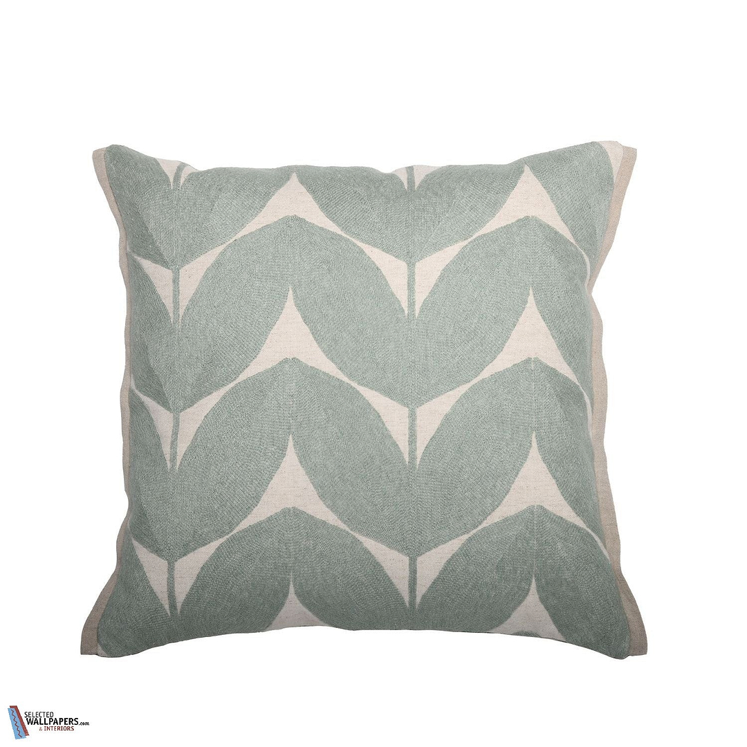 Housse de Coussin Herbes Folles-Kussen-Casamance-Cushion-Celadon-45 x 45 cm-Selected Interiors
