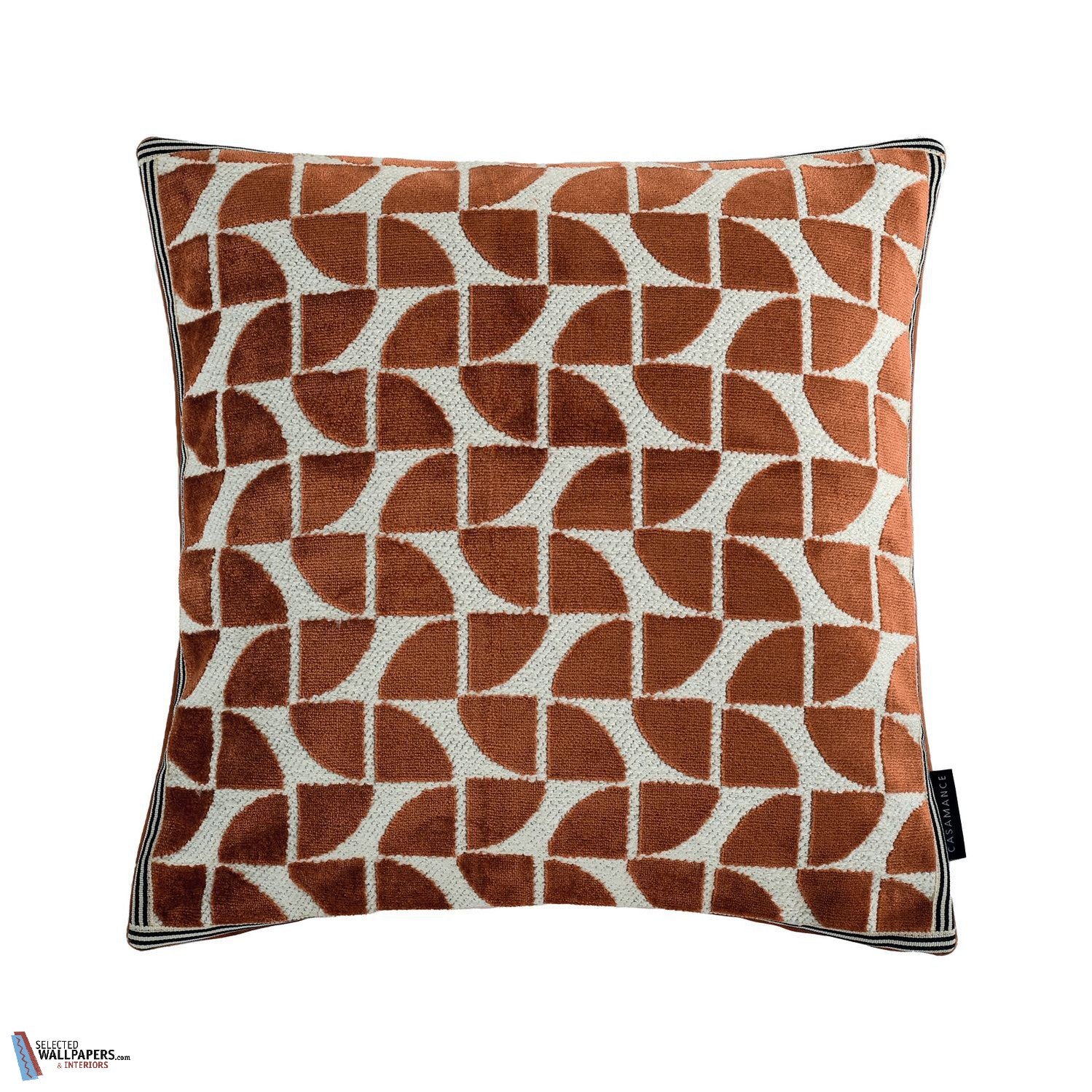 Housse de Coussin Oca-Kussen-Casamance-Cushion-Orange-45 x 45 cm-Selected Interiors
