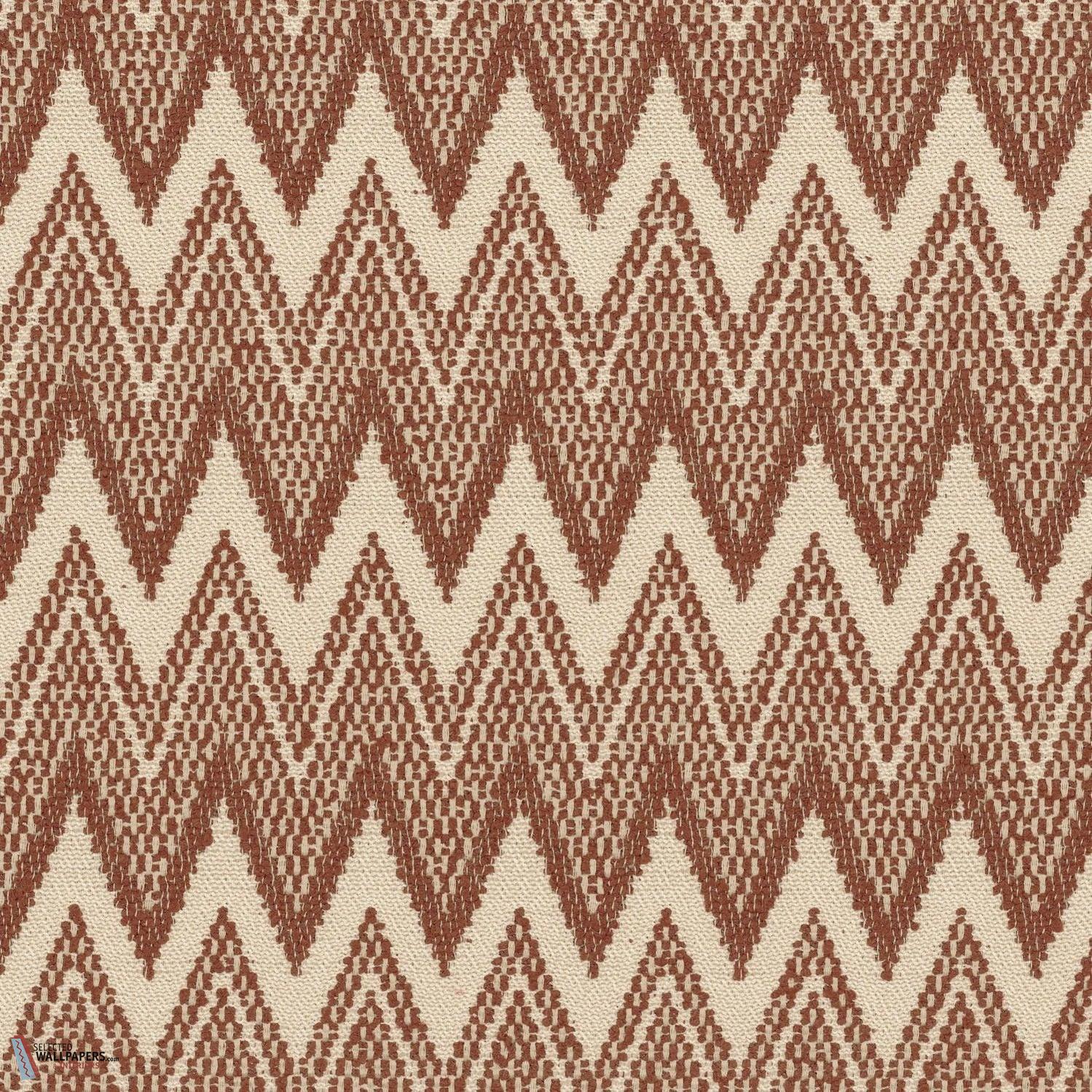 Hozho stof-Casamance-Terracotta-Meter (M1)-Selected Wallpapers-Interiors