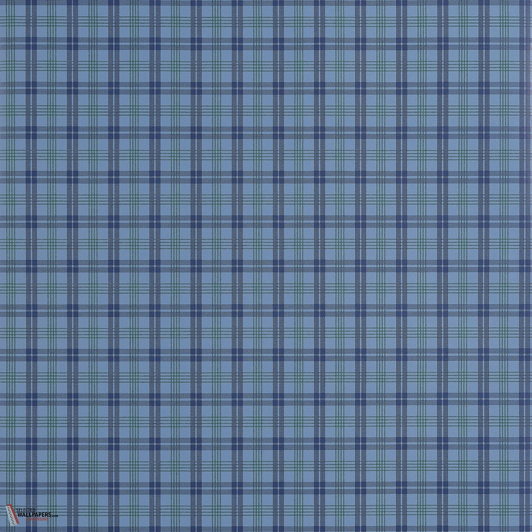 Huntley Plaid behang-Thibaut-wallpaper-tapete-Navy-Rol-Selected-Wallpapers-Interiors