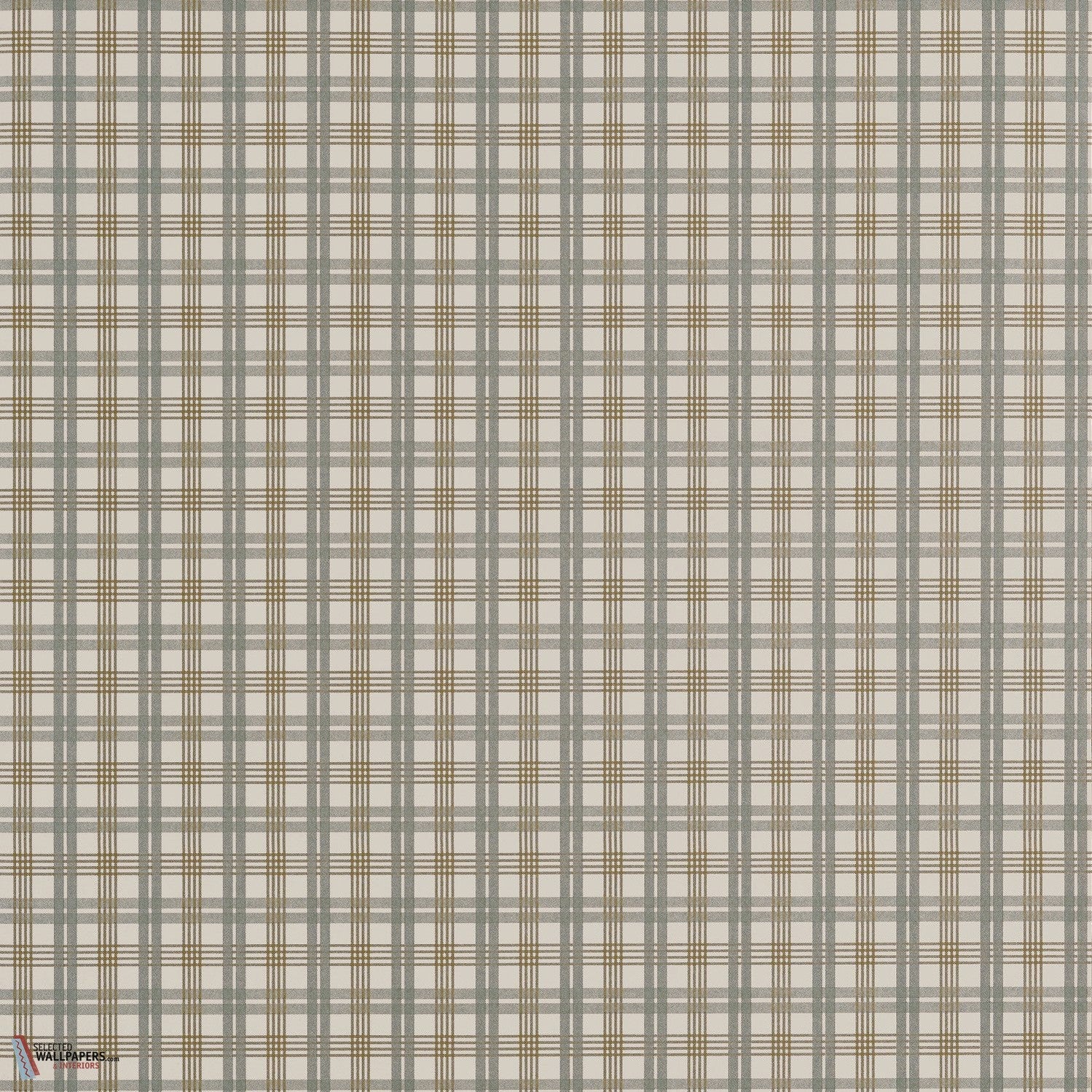 Huntley Plaid behang-Thibaut-wallpaper-tapete-Grey and Beige-Rol-Selected-Wallpapers-Interiors