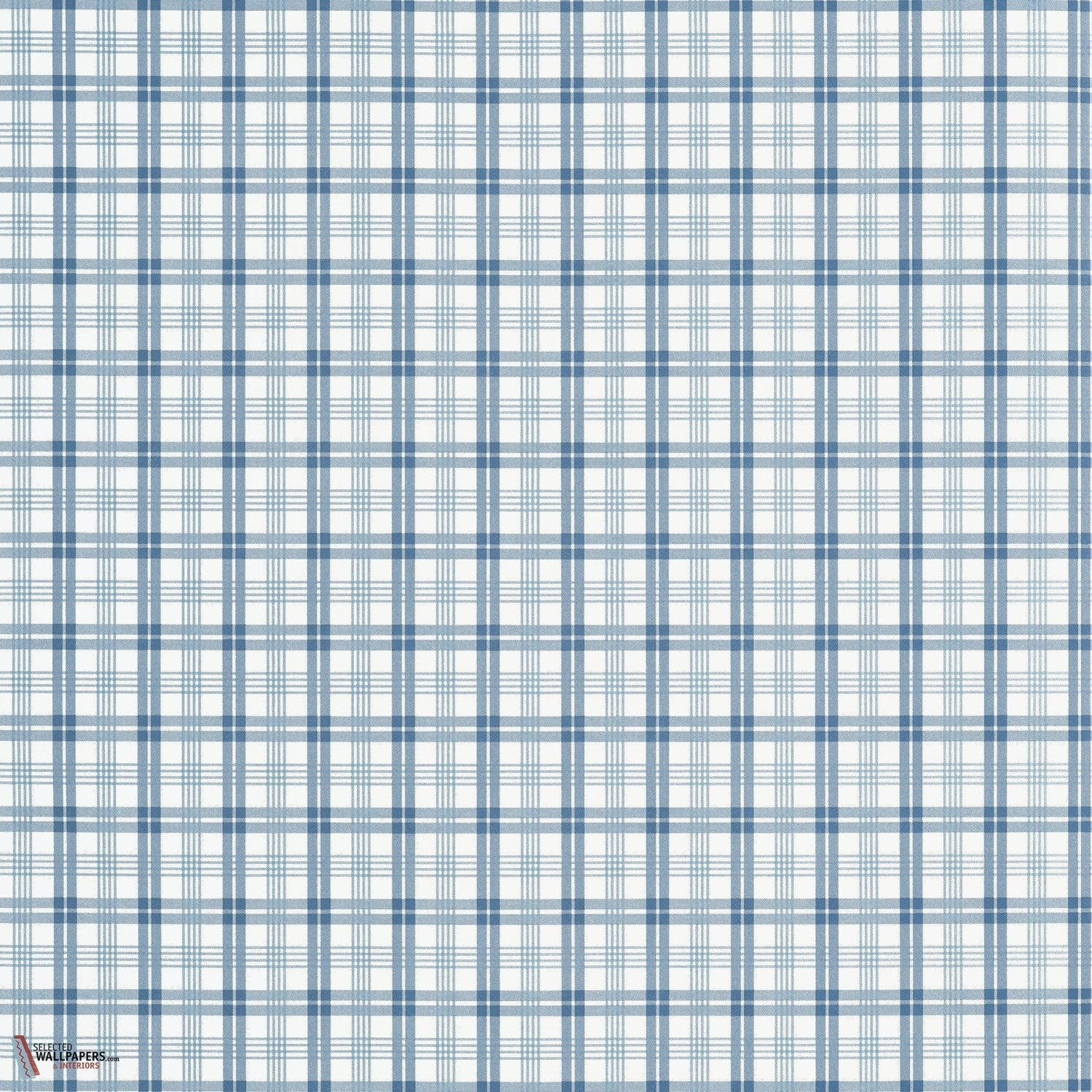 Huntley Plaid behang-Thibaut-wallpaper-tapete-Blue-Rol-Selected-Wallpapers-Interiors