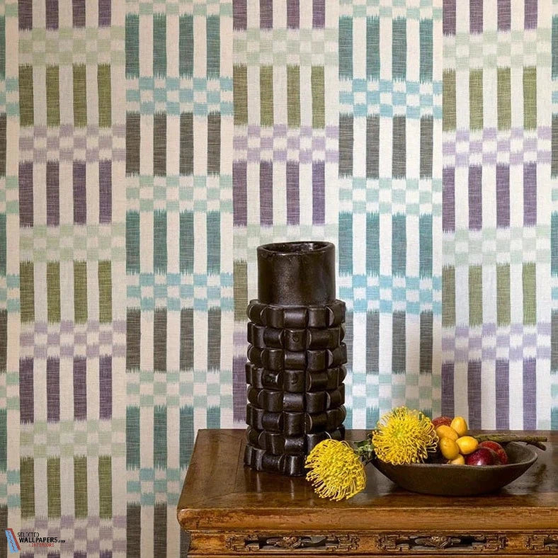 Kasuri-Pierre Frey-wallpaper-behang-Tapete-wallpaper-Selected Wallpapers