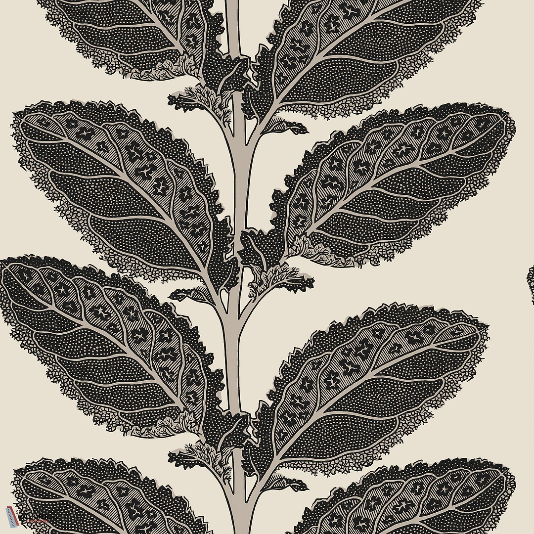 Lacinato behang-Thibaut-Basalt black-Rol-Selected Wallpapers-Interiors