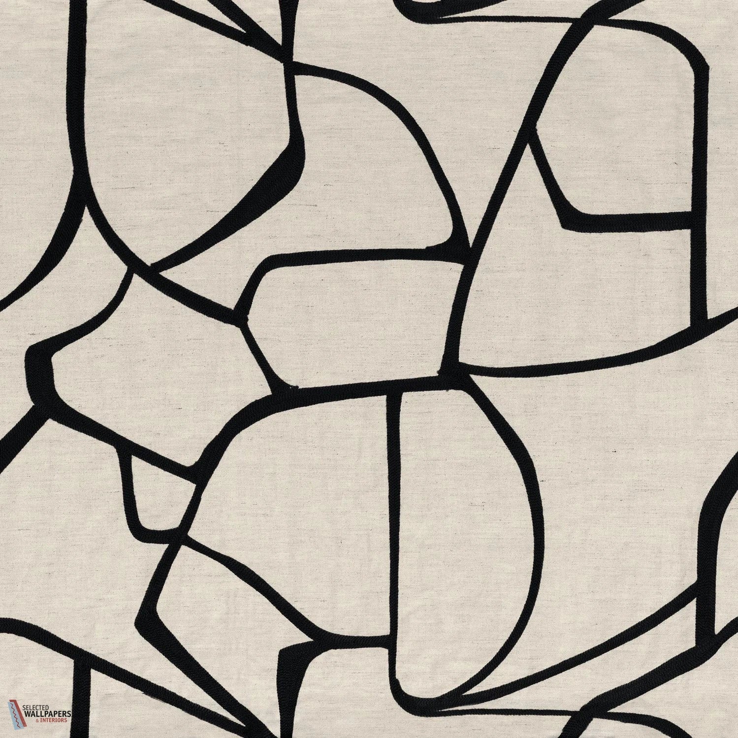 Lacis stof-Casamance-fabric-Noir-Meter (M1)-Selected-Wallpapers-Interiors
