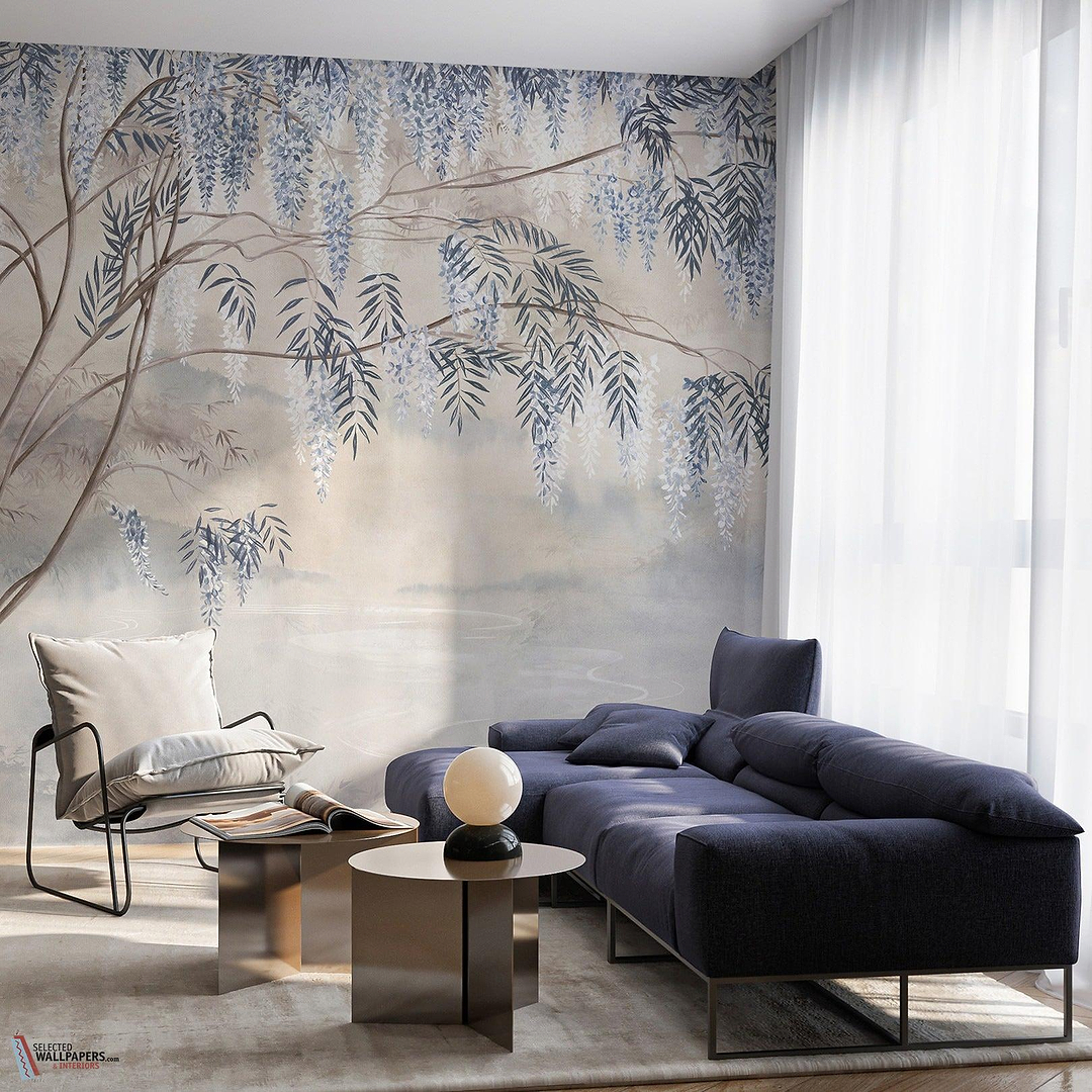 Le Vallon des Glycines behang-Les Dominotiers-Selected Wallpapers-Interiors