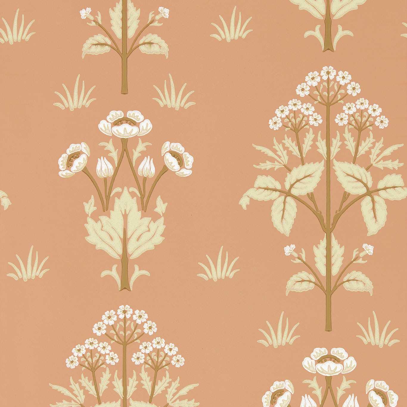 Meadow Sweet behang-behang-Morris & Co-Blush-Rol-Selected Wallpapers &amp; Interiors