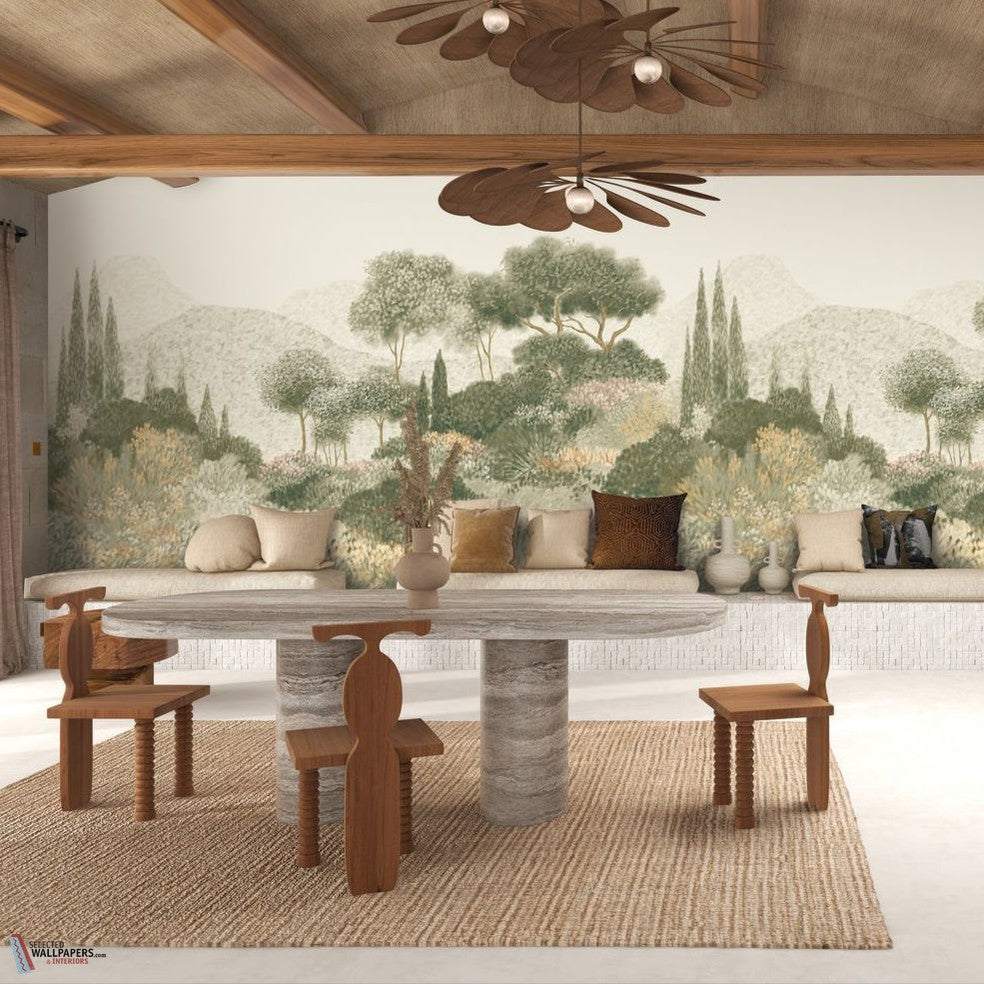 Maquis Corse behang-Casamance-wallpaper-tapete-Selected-Wallpapers-Interiors