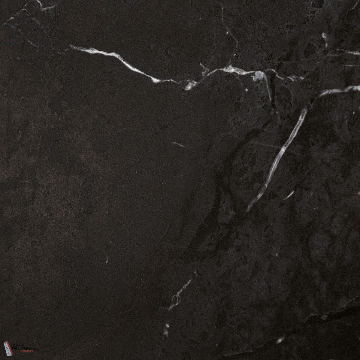 Materia marmer behang-INSTABILELAB-wallpaper-tapete-Black Marble-Meter (M1)-Selected-Wallpapers-Interiors