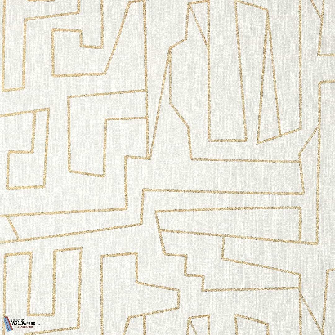 Matrix-Thibaut-wallpaper-behang-Tapete-wallpaper-Metallic Gold on Beige-Rol-Selected Wallpapers