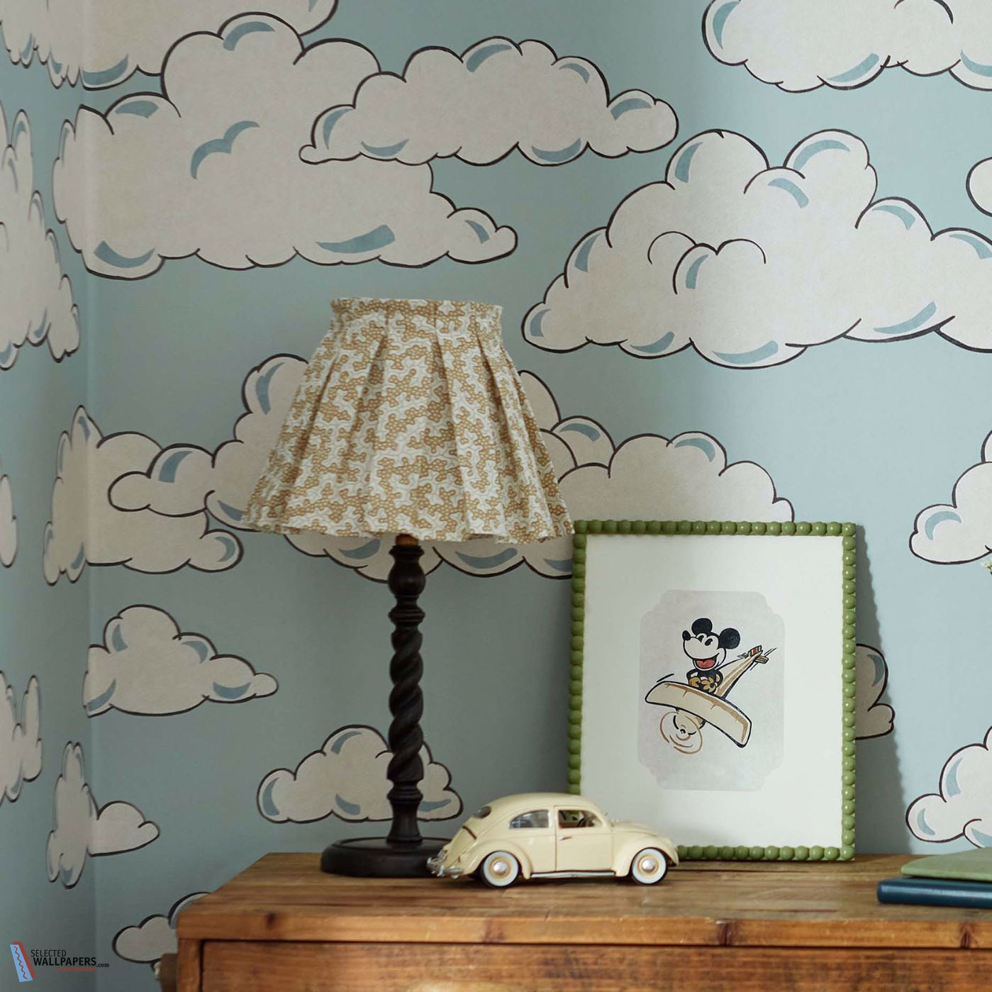 Mickey In The Clouds-behang-Tapete-Sanderson-Selected Wallpapers