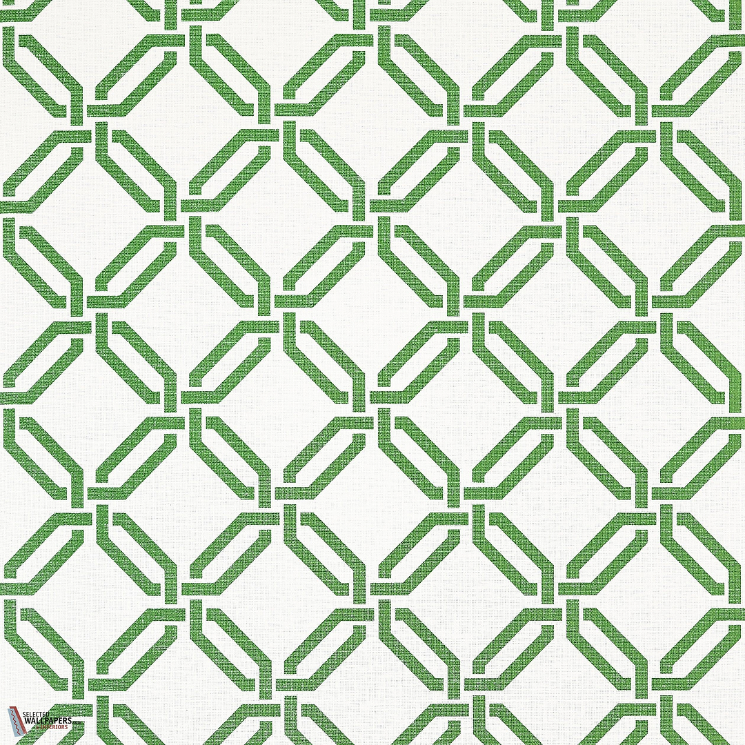 Miramar way behang-Thibaut-Green-Rol-Selected Wallpapers-Interiors