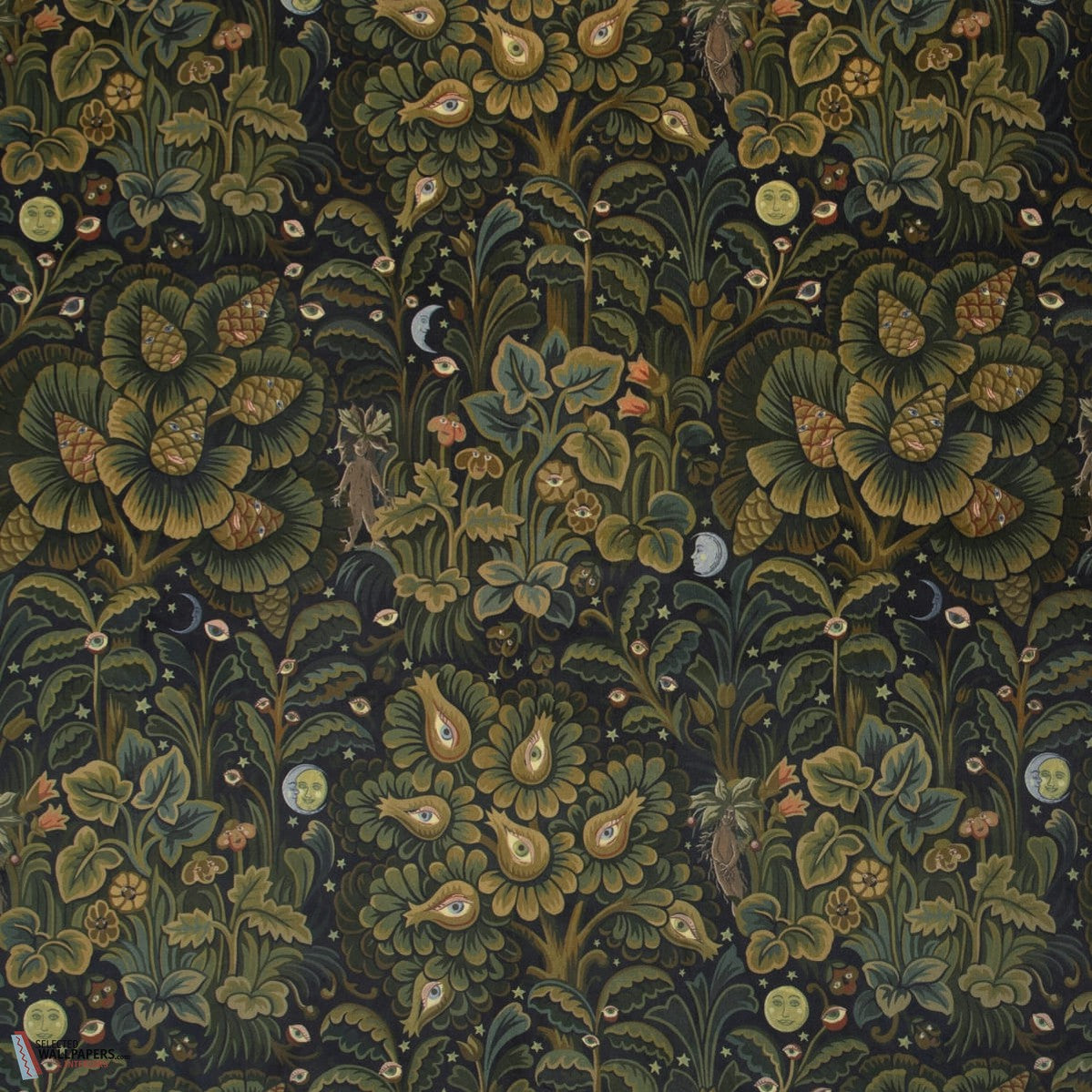 Moon Garden behang-House of Hackney-wallpaper-tapete-Midnight-200 cm-Selected-Wallpapers-Interiors