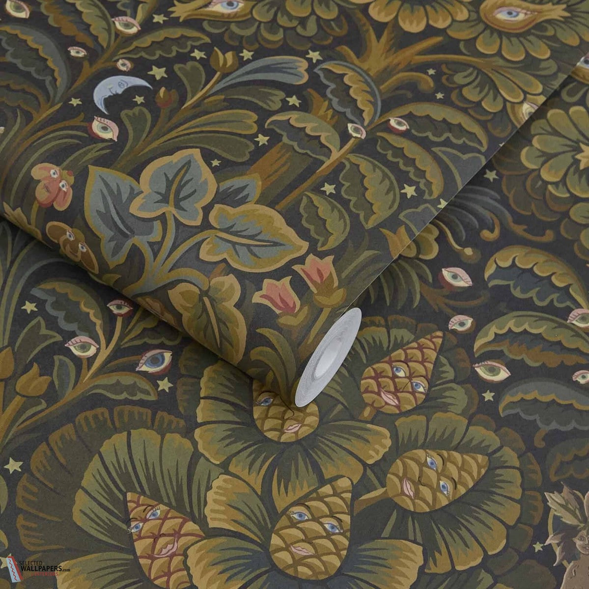 Moon Garden behang-House of Hackney-wallpaper-tapete-Selected-Wallpapers-Interiors