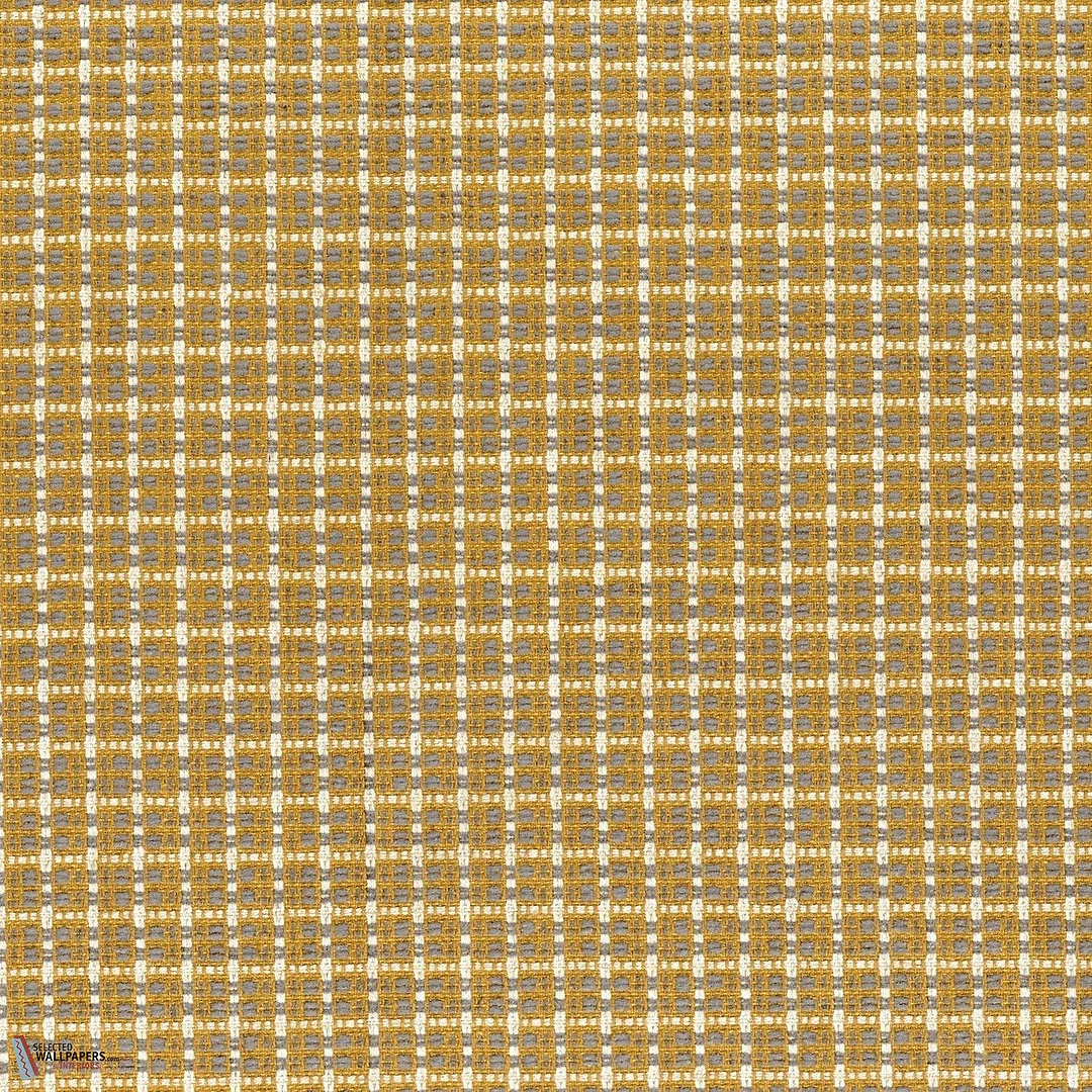 Mosaico stof-Casamance-Ocre céladon-Meter (M1)-Selected Wallpapers-Interiors