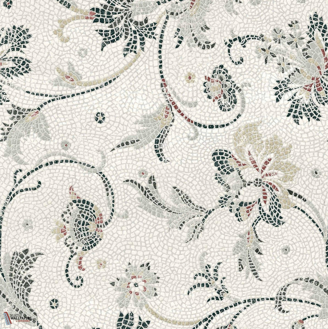 Mosaicum behang-Coordonne-Nacre-Non Woven-Rol-Selected Wallpapers-Interiors