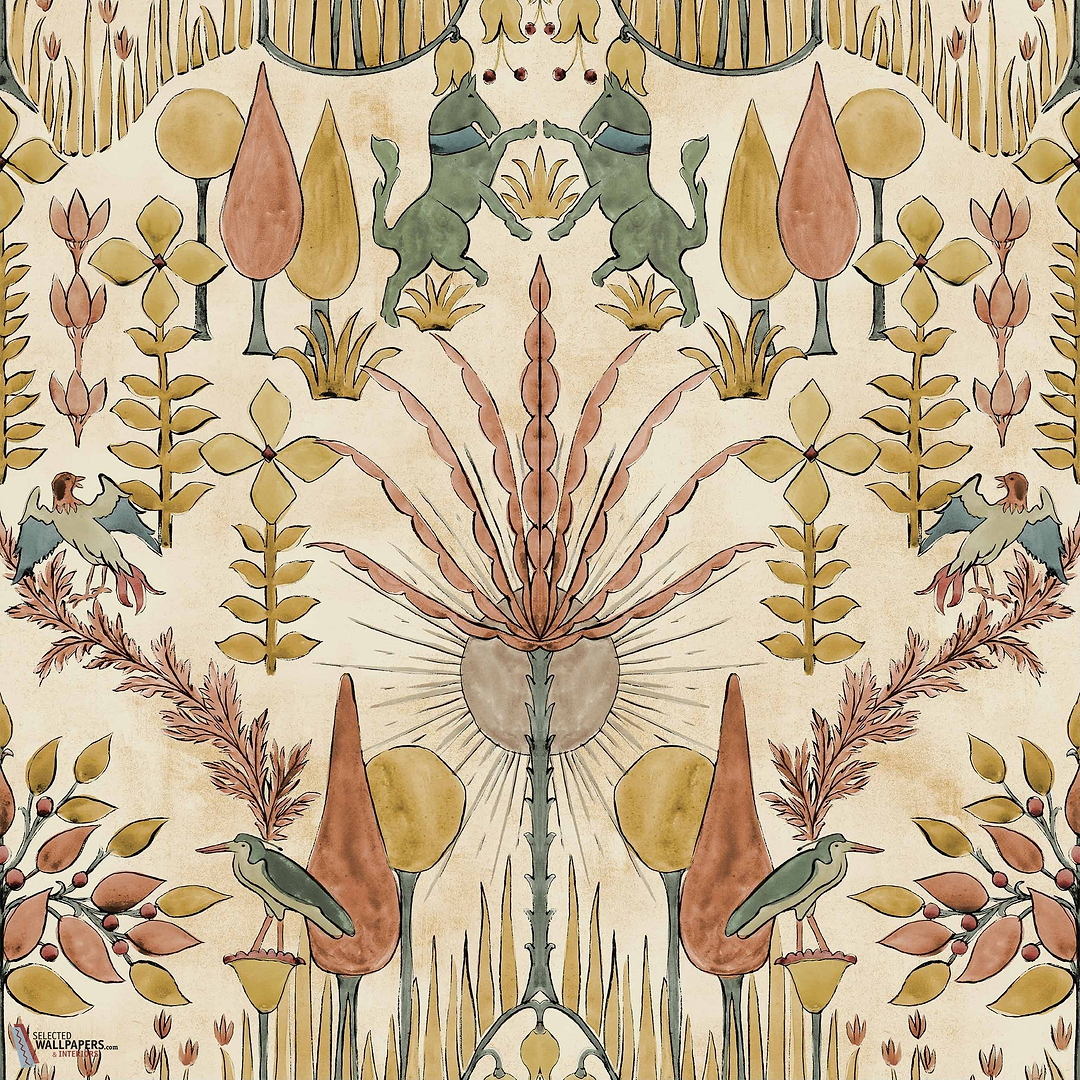 Oasis Villa behang-Coordonne-wallpaper-tapete-Sand-Rol-Selected-Wallpapers-Interiors