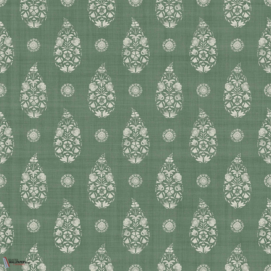 Paisley behang-Coordonne-Emerald-Non Woven-Rol-Selected Wallpapers-Interiors