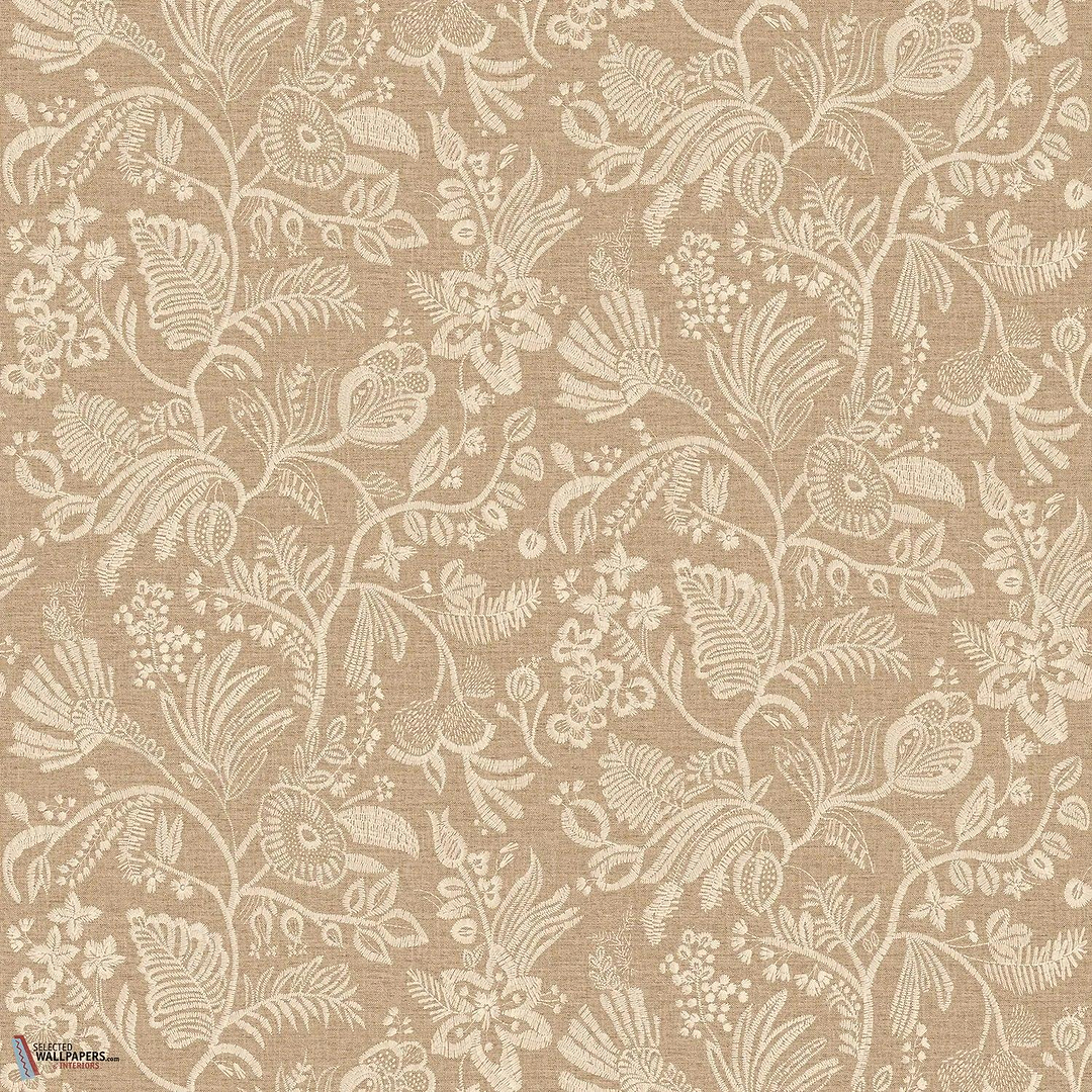 Pastel behang-Casamance-Beige-Rol-Selected Wallpapers-Interiors