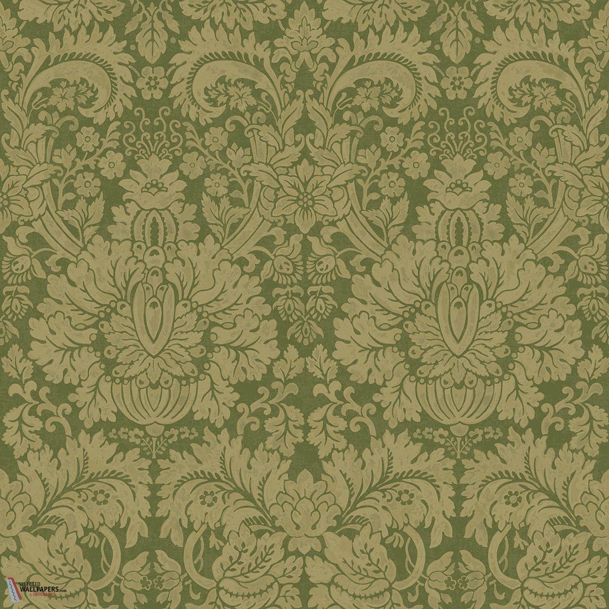 Queen's damask behang-GP&J Baker-Royal green-Rol-Selected Wallpapers-Interiors