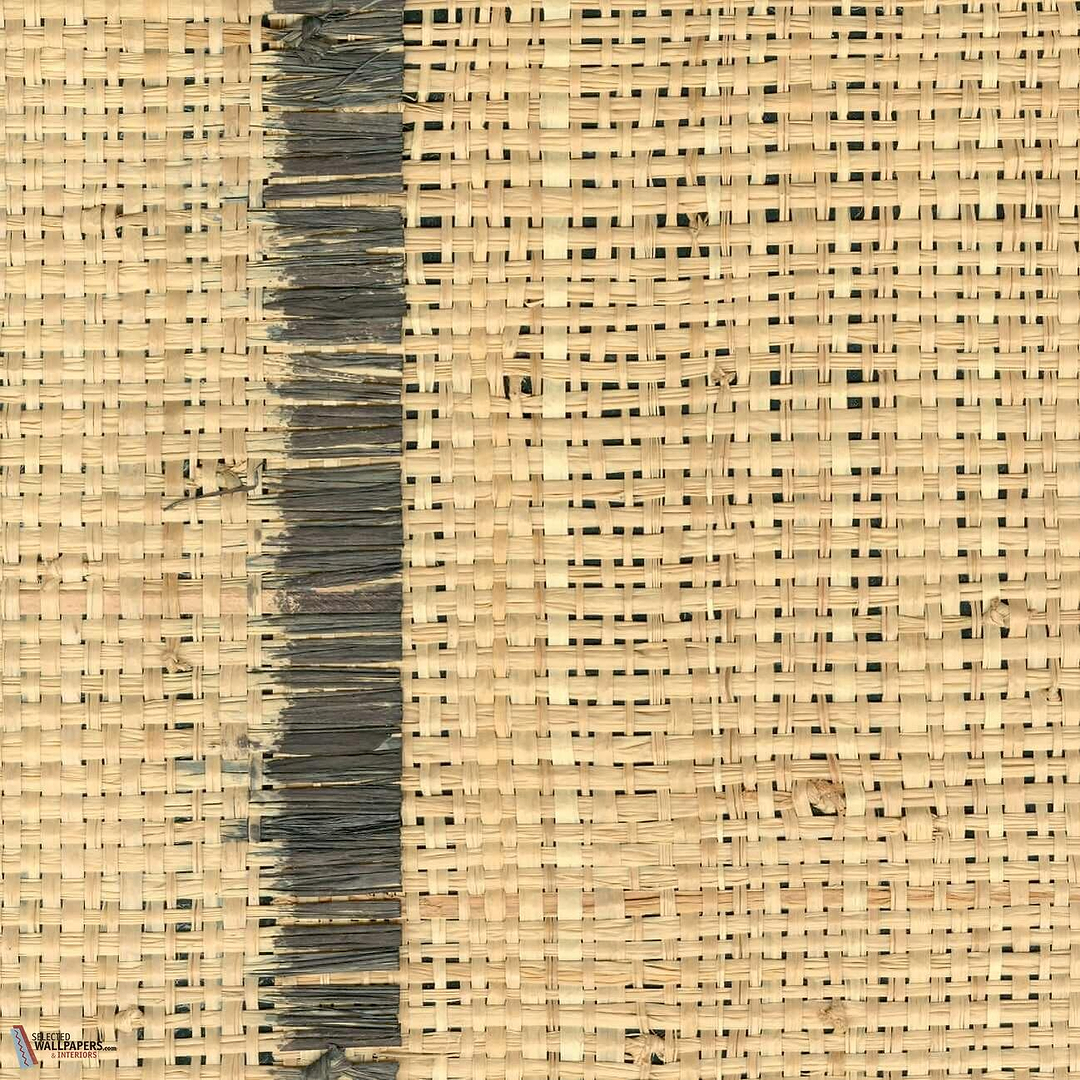 Raphia Vertical behang-CMO Paris-Noir-Rol-Selected Wallpapers-Interiors