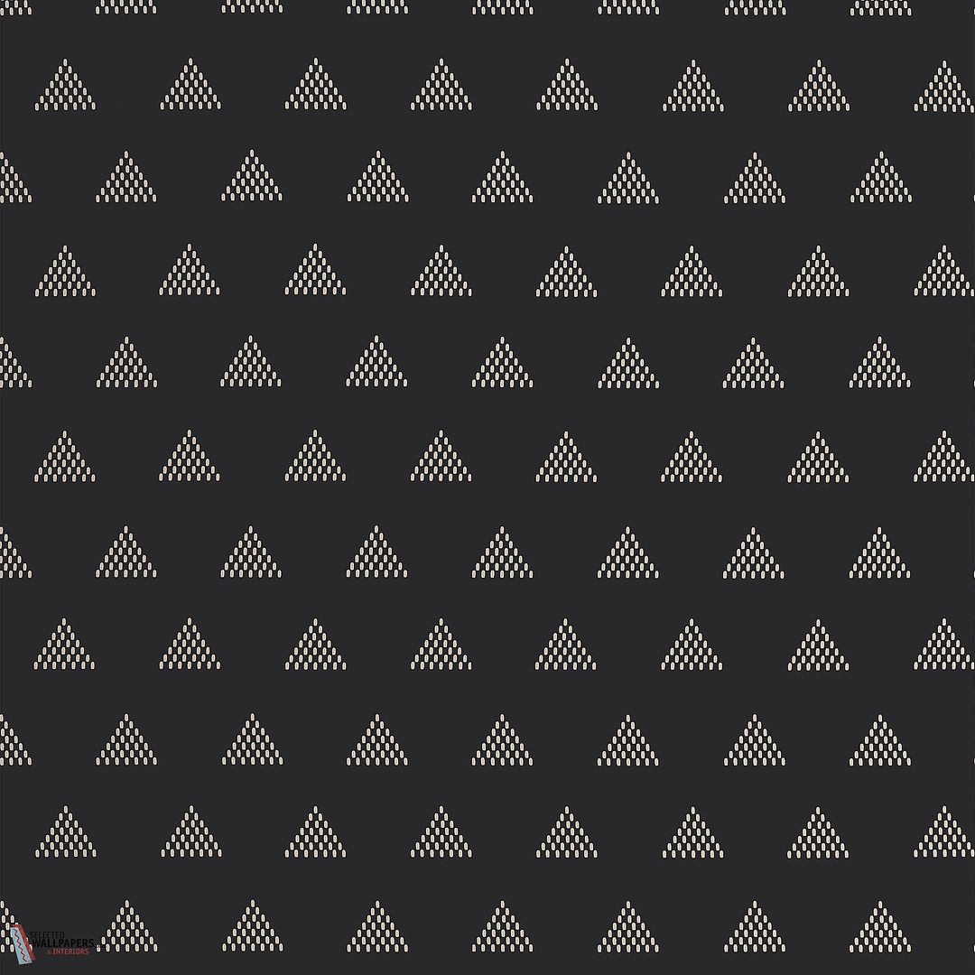 Ridge behang-Thibaut-Basalt black-Rol-Selected Wallpapers-Interiors