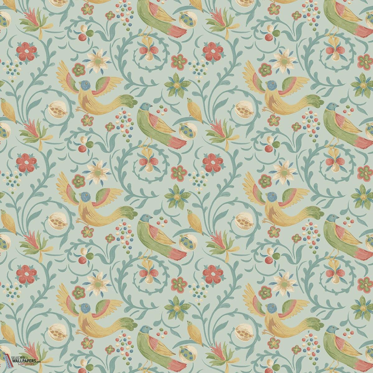 Royal Court behang-GP&J Baker-Aqua-Rol-Selected Wallpapers-Interiors