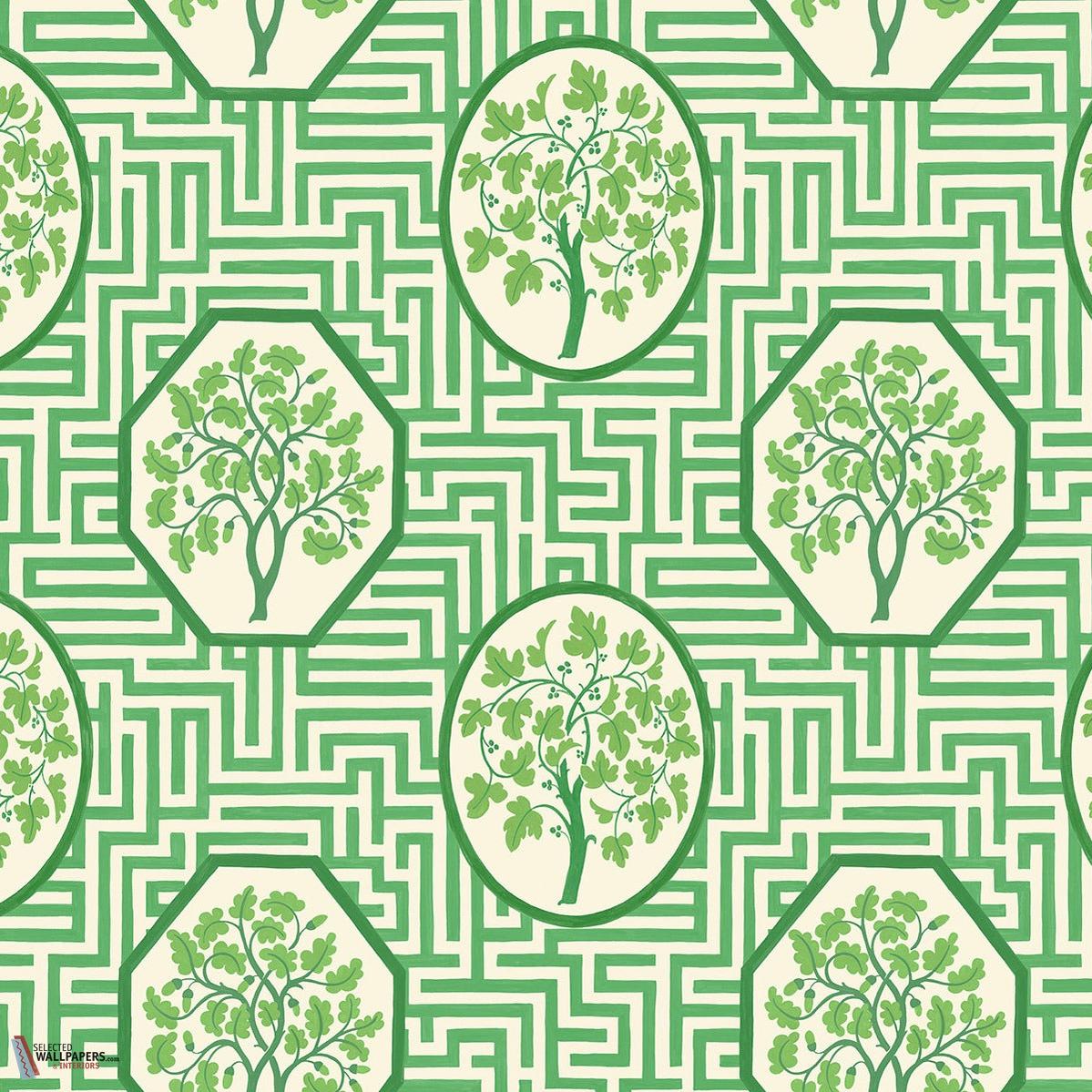 Royal maze behang-GP&J Baker-Royal green-Rol-Selected Wallpapers-Interiors