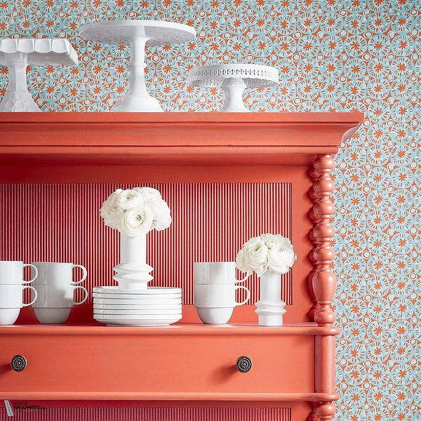 Sand dollar behang-Thibaut-Selected Wallpapers-Interiors