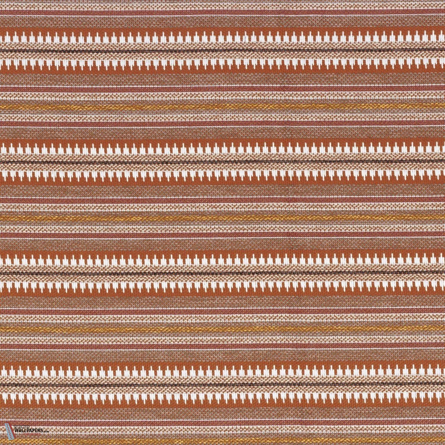 Serapes stof-Casamance-Rouge terre taupe-Meter (M1)-Selected Wallpapers-Interiors
