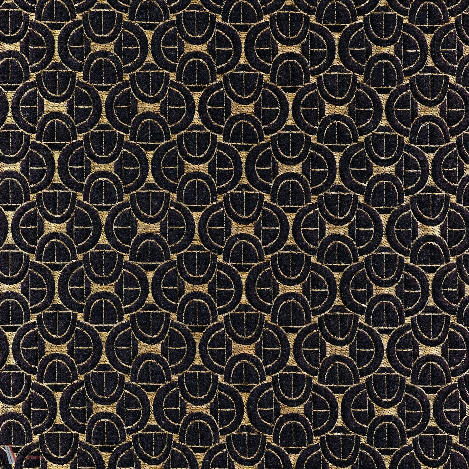 Serlio stof-Casamance-fabric-Noir-Meter (M1)-Selected-Wallpapers-Interiors