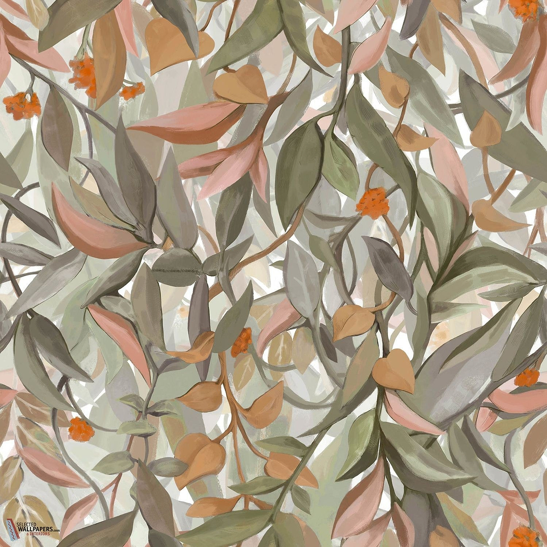 Solandra behang-Casamance-wallpaper-tapete-Ivoire/Vert Amande-Rol-Selected-Wallpapers-Interiors