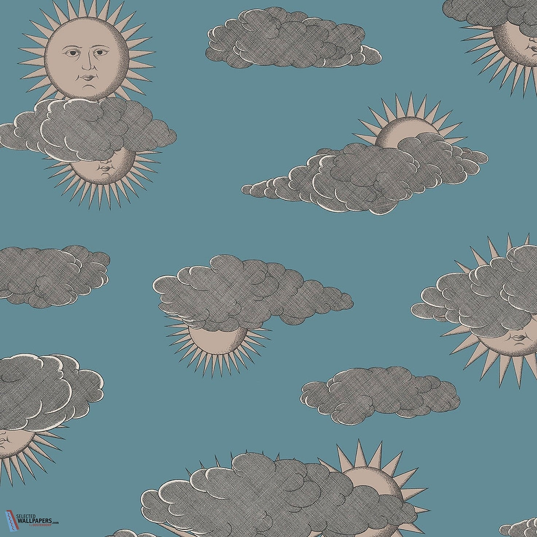 Soli e Nuvole-behang-Tapete-Cole & Son-Teal & Rose Gold-Rol-123/2010-Selected Wallpapers