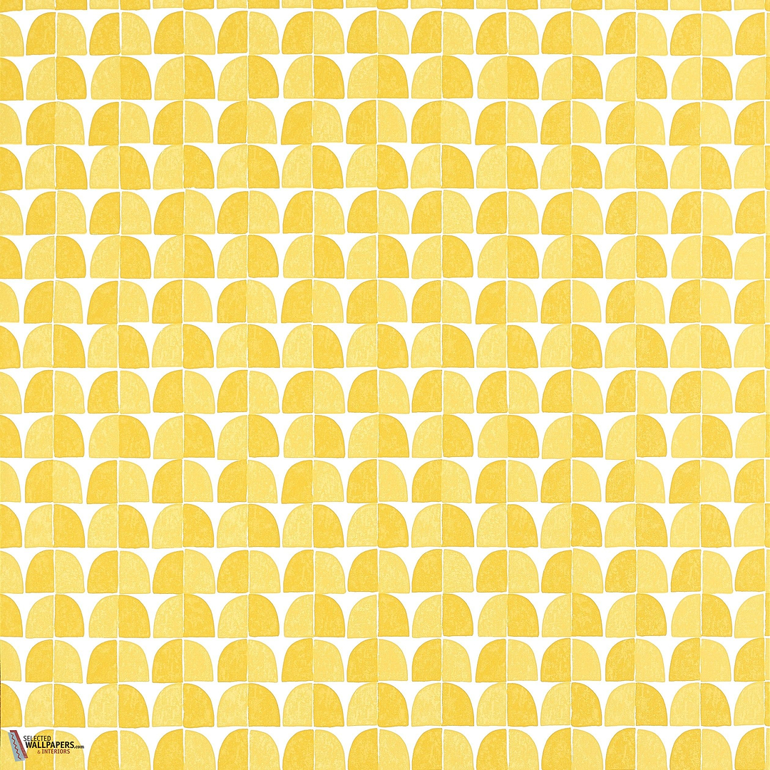 Solsbury behang-Thibaut-Sunshine yellow-Rol-Selected Wallpapers-Interiors
