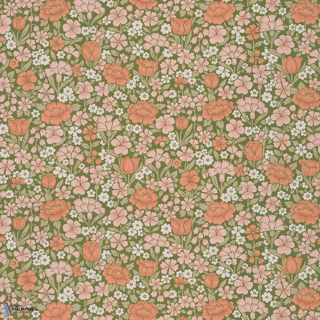 Spring Flowers-Little Greene-wallpaper-behang-Tapete-wallpaper-Garden-Rol-Selected Wallpapers