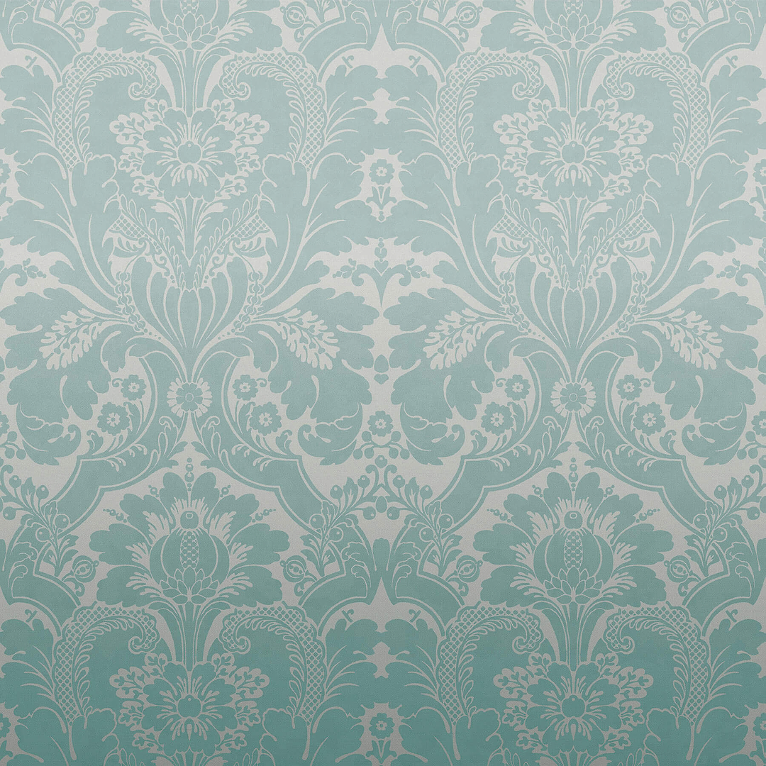 St James's Park-behang-Tapete-Little Greene-Teal Fade-Set-0256SJTEALF-Selected Wallpapers