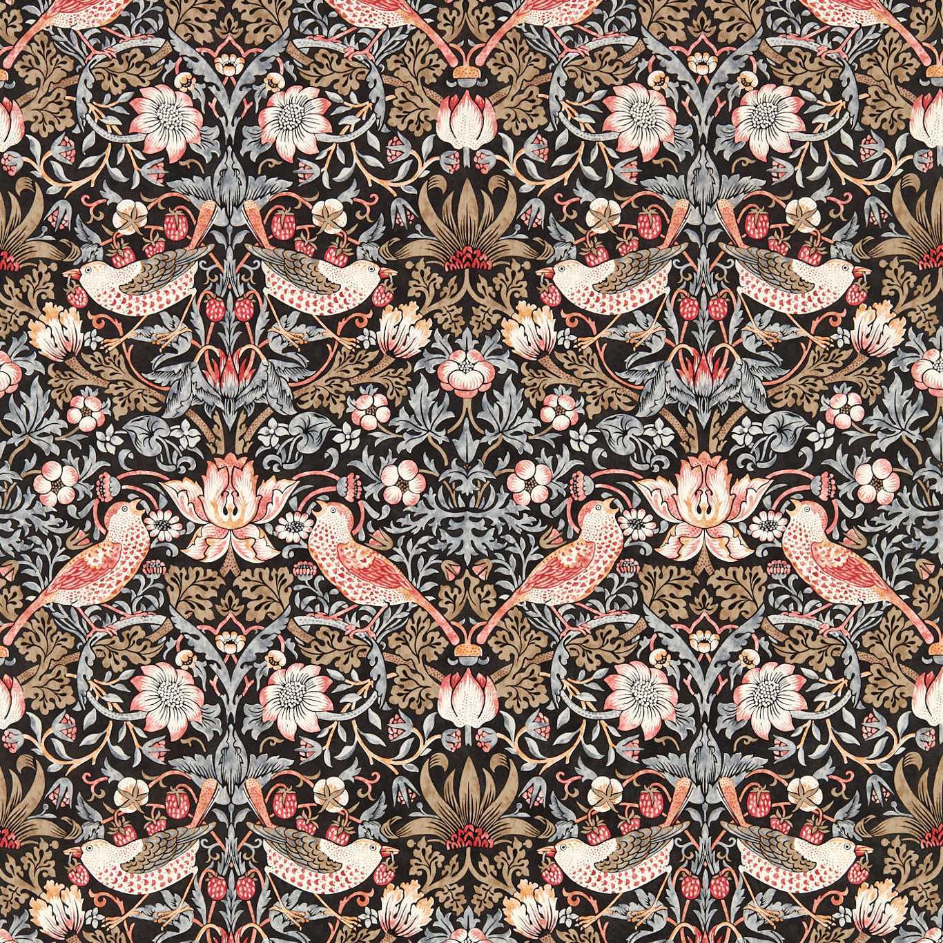 Strawberry Thief-behang-tapete-wallpaper-Morris & Co-Old Fashioned-Rol-Selected-Wallpapers-Interiors
