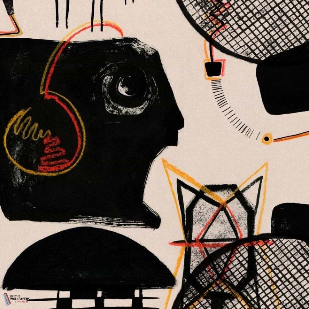 Studio Sketch behang-Mind the Gap-Black-Rol-Selected Wallpapers-Interiors